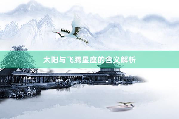 太阳与飞腾星座的含义解析
